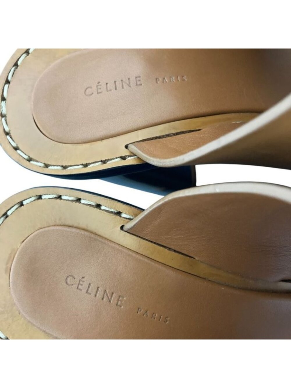 Celine Metal Heel Thong Sandals Size 35 - Picture 8 of 15